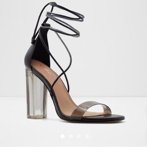 Cute black strappy heel from aldo